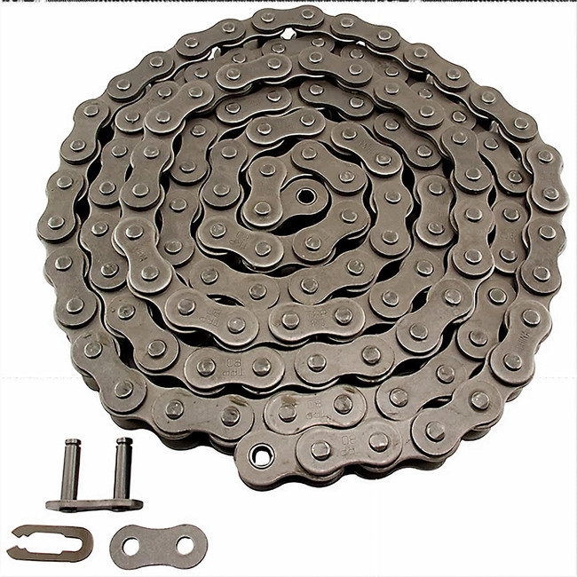 #100-1R  Precision ANSI Single Strand Solid Bushing Roller Chain 10Ft Roll