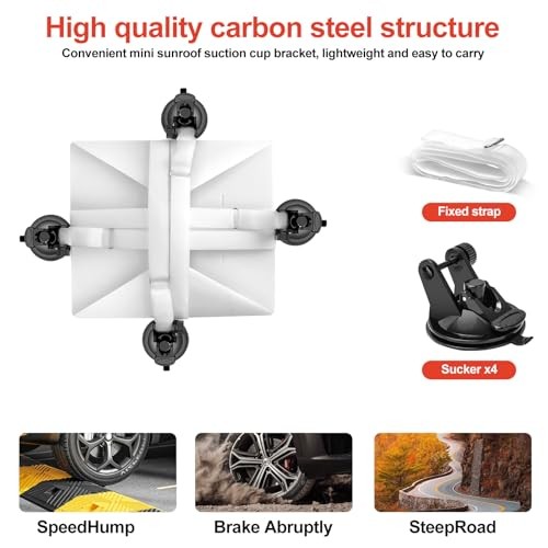 Foldable Starlink Mini Car Mount with Suction Cups，Quick Release