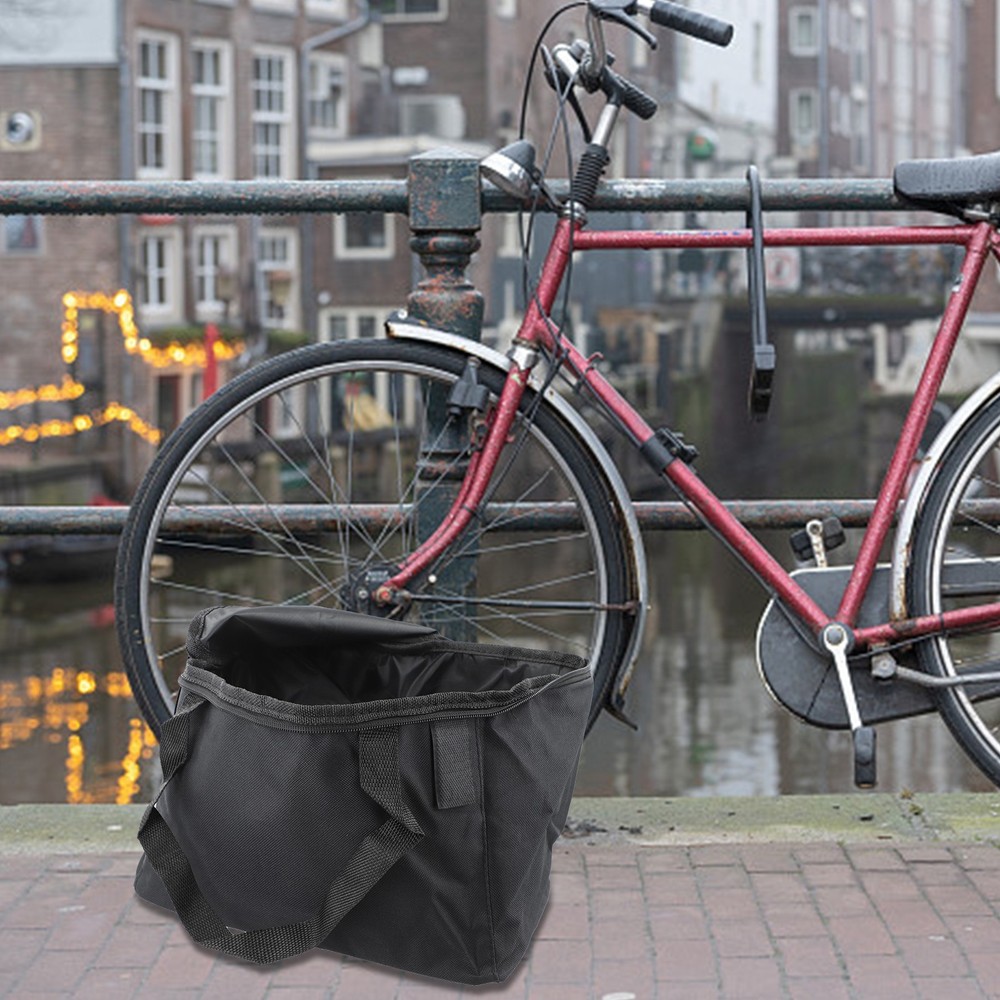 Bicycle Basket Inner Bag Secure and Convenient Storage Solution in Black