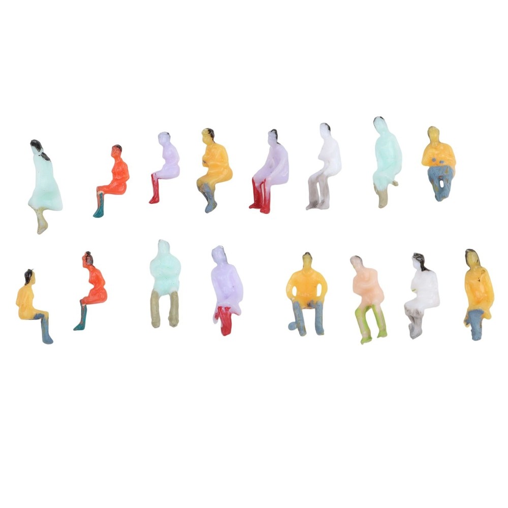 Painted Figures People Model Scale Sitting 100pcs ABS Model People Randomly Sent