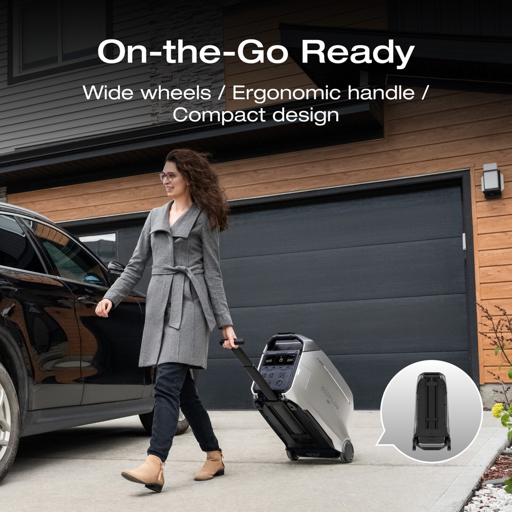 EcoFlow DELTA Pro 3 4kWh+400W Solar Panel Solar Generator Certified Refurbished