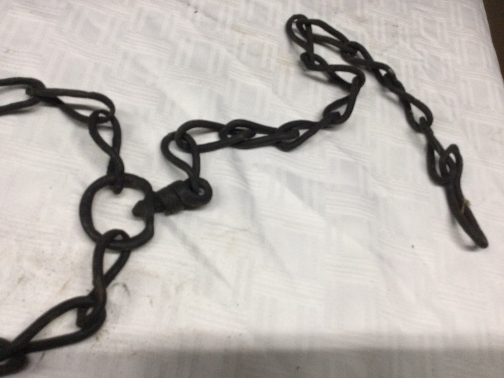 Primitive black cow style neck chain