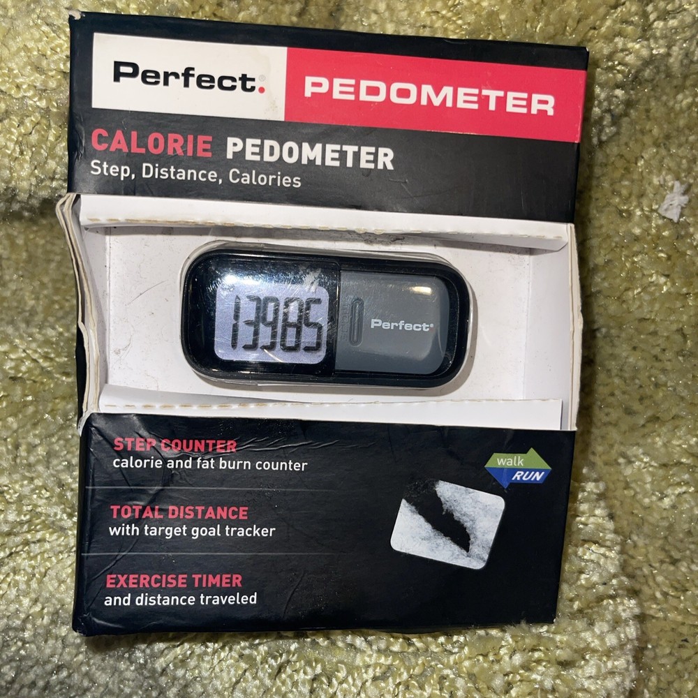 Perfect Active Pedometer Step  Distance Calories Pace New