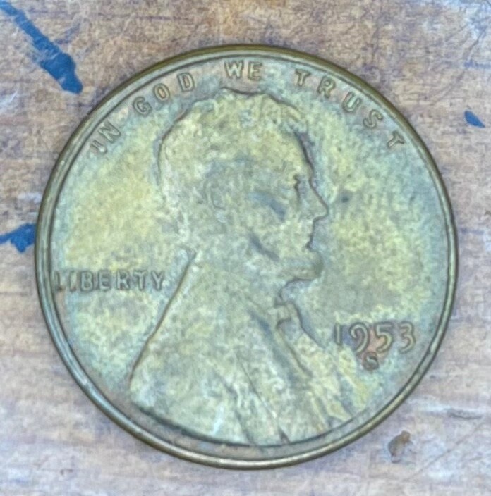 1953-S Lincoln Wheat Cent