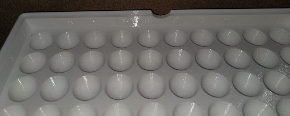 NO MARBLES - 3D Print White 100x 17mm Marbles Display Storage Sorting Tray Case