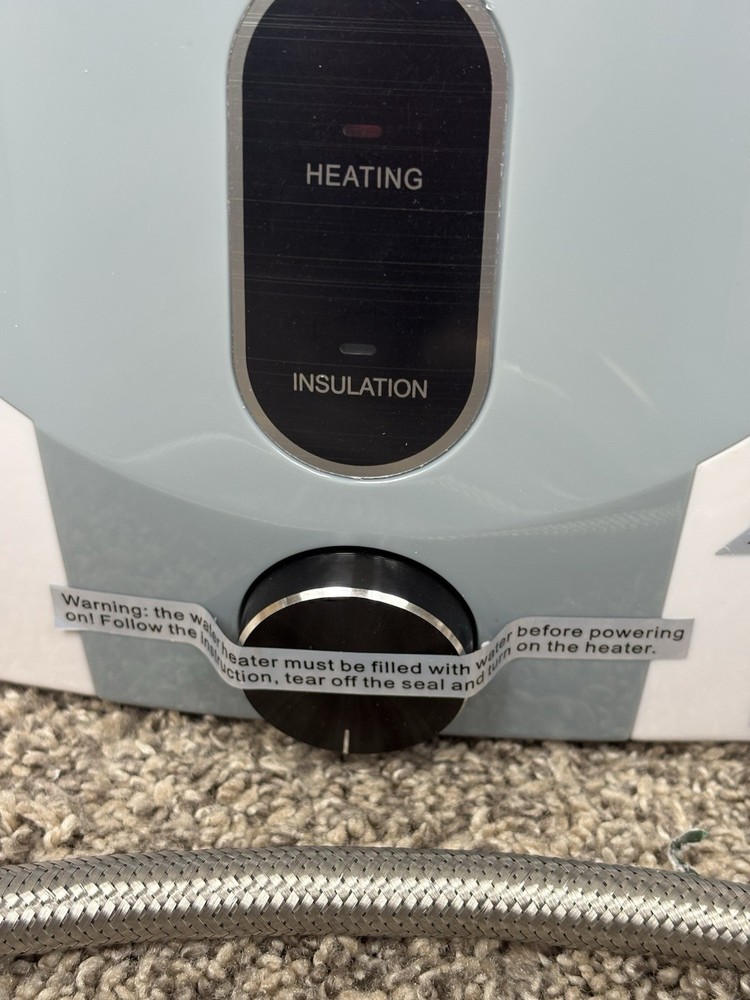 2.5 Gal Under Sink Water Heater 1500W 120V Mini RV Kitchen w/ Hoses