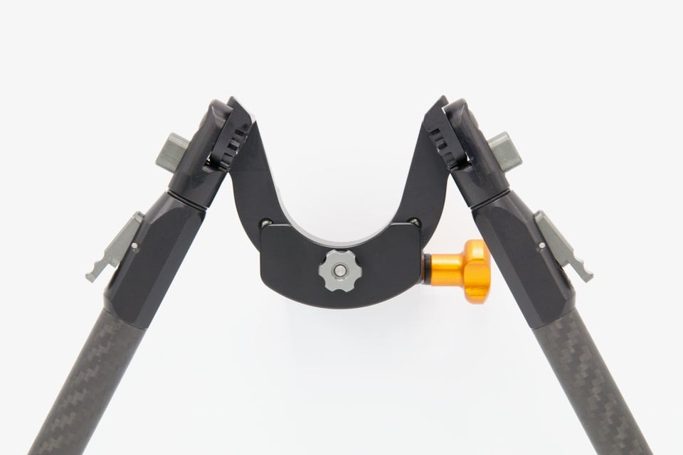 Tier One Carbon Arca Evolution Bipod, Black, Short/7in, T1BECA180