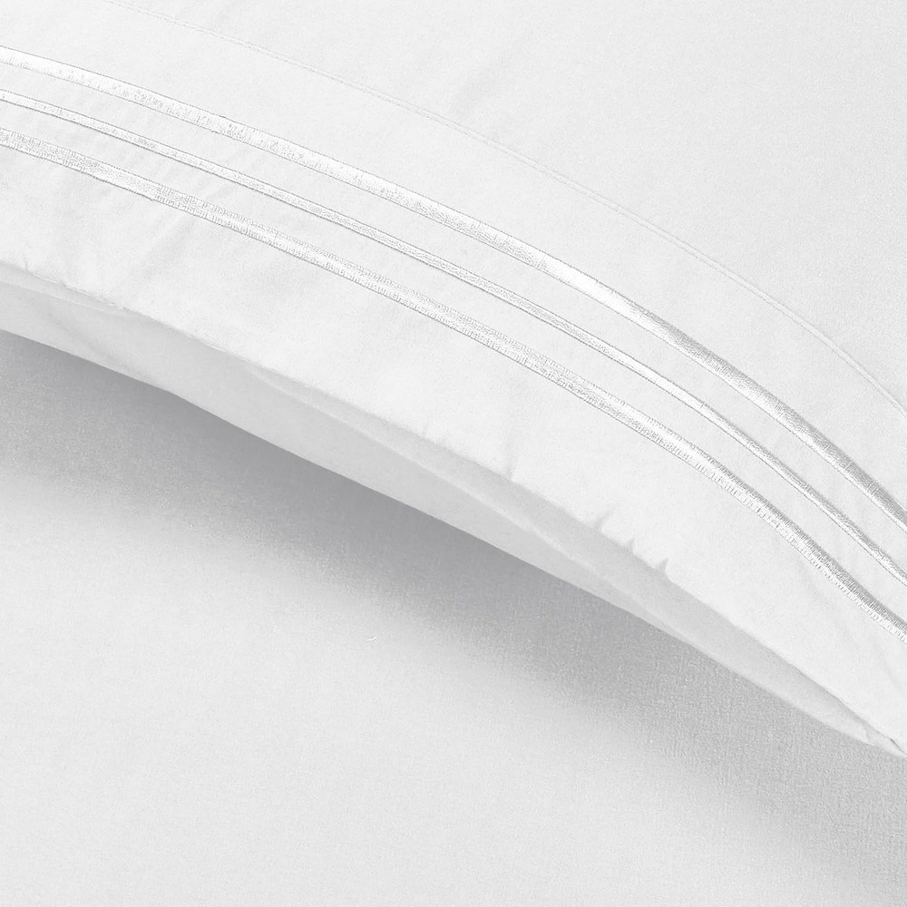 Ultra-Soft Standard/Queen Pillowcases - 2-Piece 1500 Thread Count Set, White