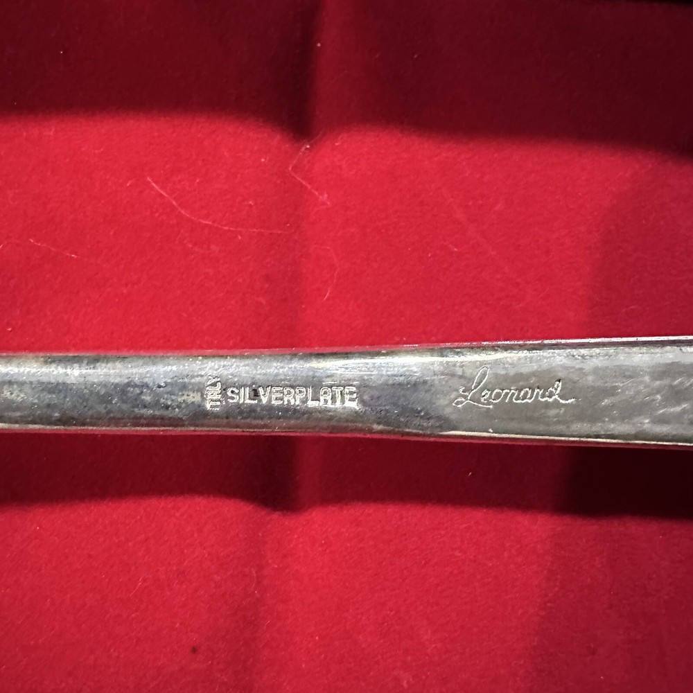Vintage Leonard Silverplate Candle Snuffer Italy 10"