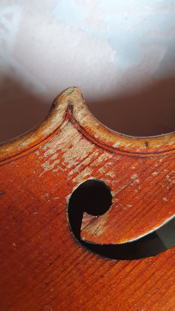 nicely flamed & old 3/4 Violin violon