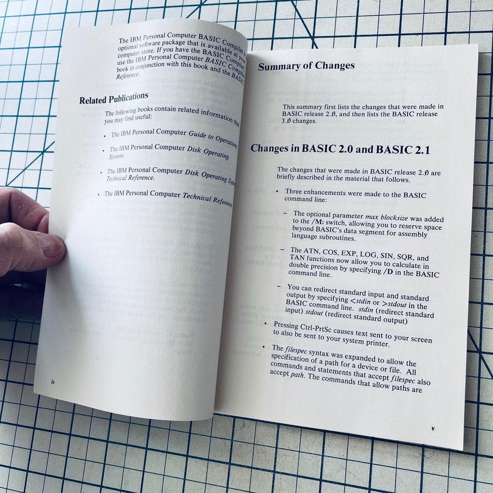 IBM Personal Computer BASIC Handbook 1984 Vintage PC General Programming Info
