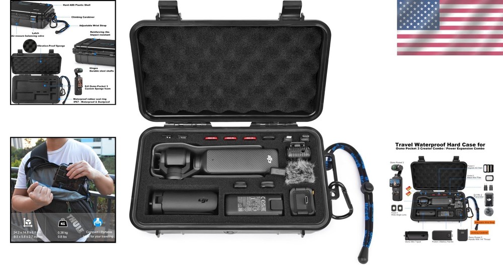 Lightweight Waterproof Case for DJI Pocket 3.