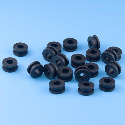Motorcycle M6 Rubber Grommets 20 pcs, Motorcycle Rubber Replacement