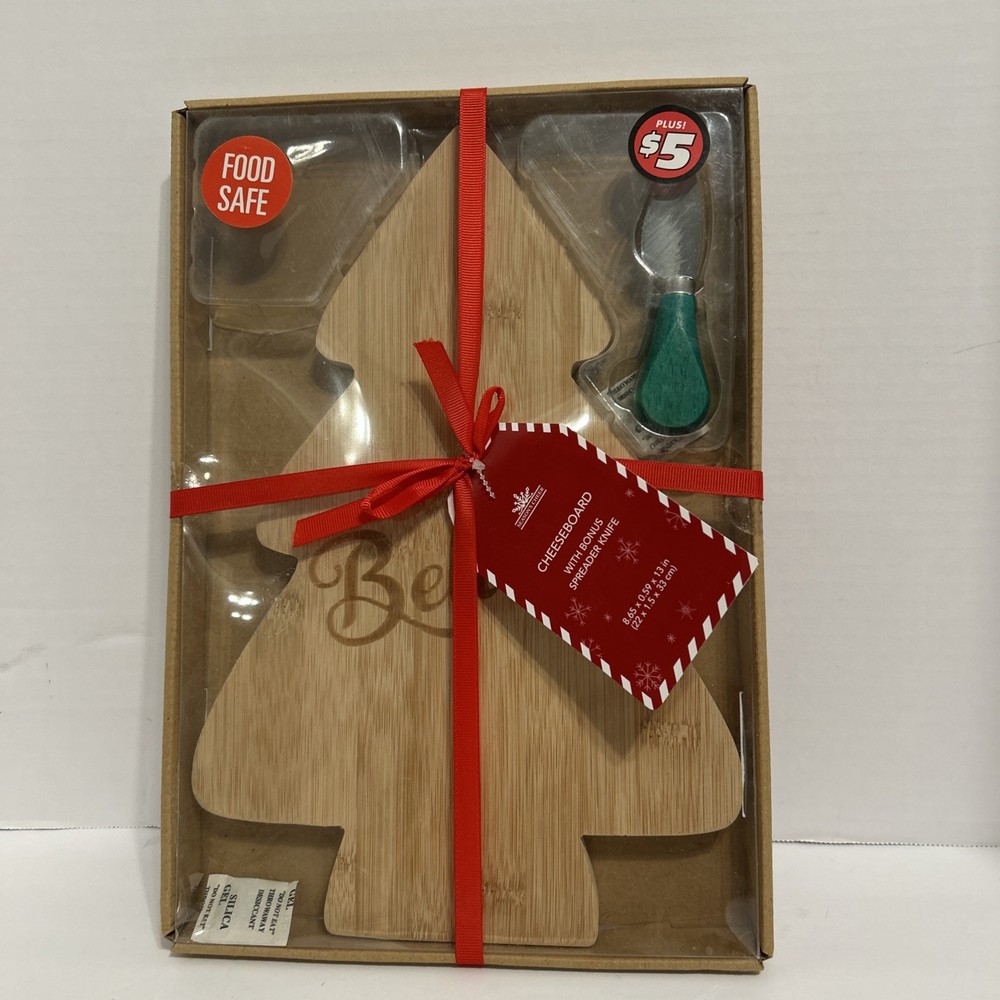 Season Cheer Cheesboard With Spreader Knife