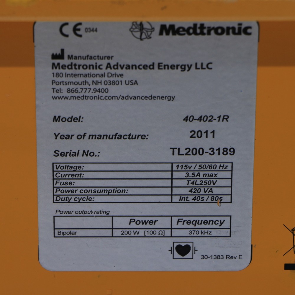Medtronic Aquamantys System Generator