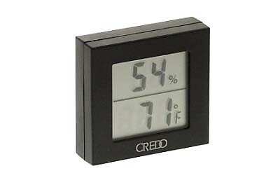 Credo Black Digital Thermo-Hygrometer