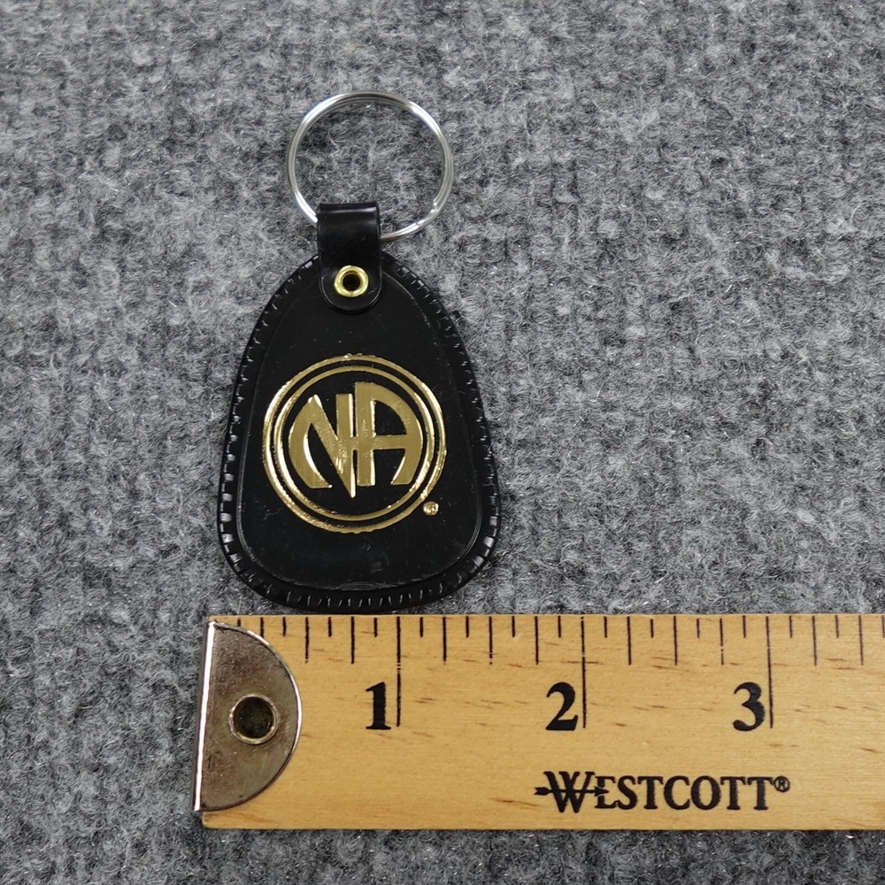 Narcotics Anonymous Key Tag Black Multiple Years Clean Time NA Keytag Keychain