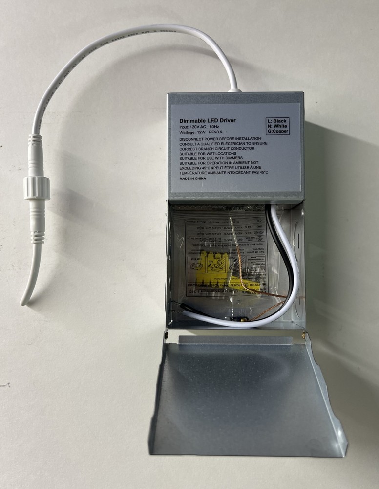 NEW 1-pc Dimmable 12W LED Driver 5CCT Selectable Downlight 120VAC