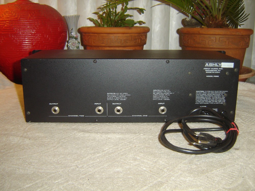Ashly PQ66, Latter Version, 2 Ch 4 Band Parametric Equalizer, Eq, Vintage Rack