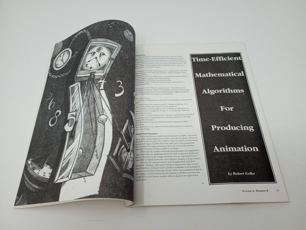 AC's Tech Amiga Computer Magazine Volume 3, Number 4 w/ Sealed Disk