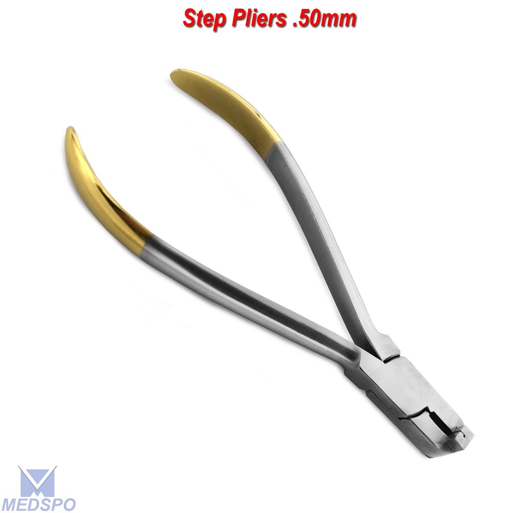 Orthodontics Detailing TC Step Pliers .50mm Wire Making Bends Loop Forming Plier