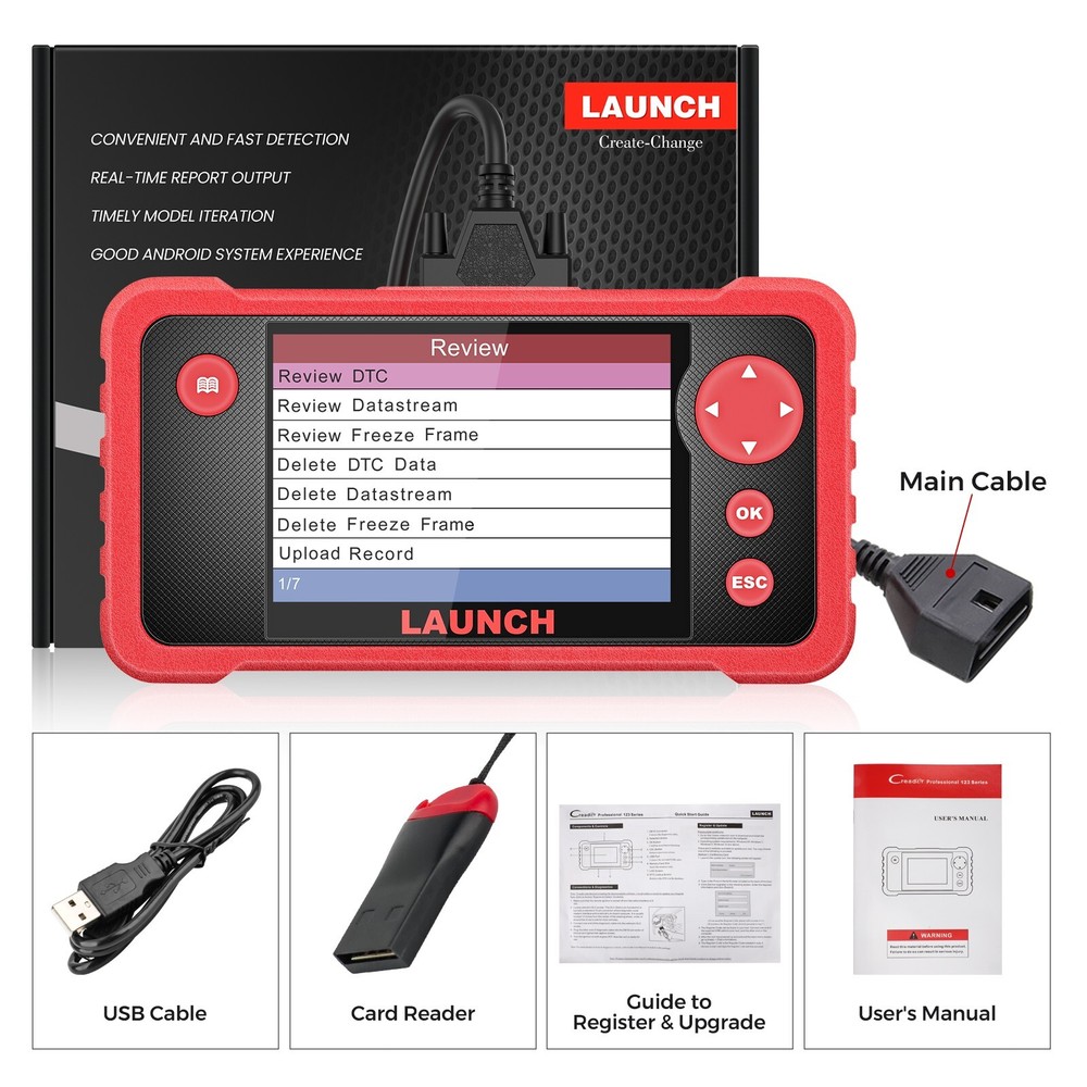 2026 LAUNCH CRP123 OBD2 Scanner ABS SRS Code Reader Engine Car Diagnostic Tool