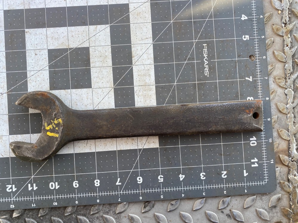 1-5/8"  Single Open-End Wrench,   (? Co. #?) 12" long,