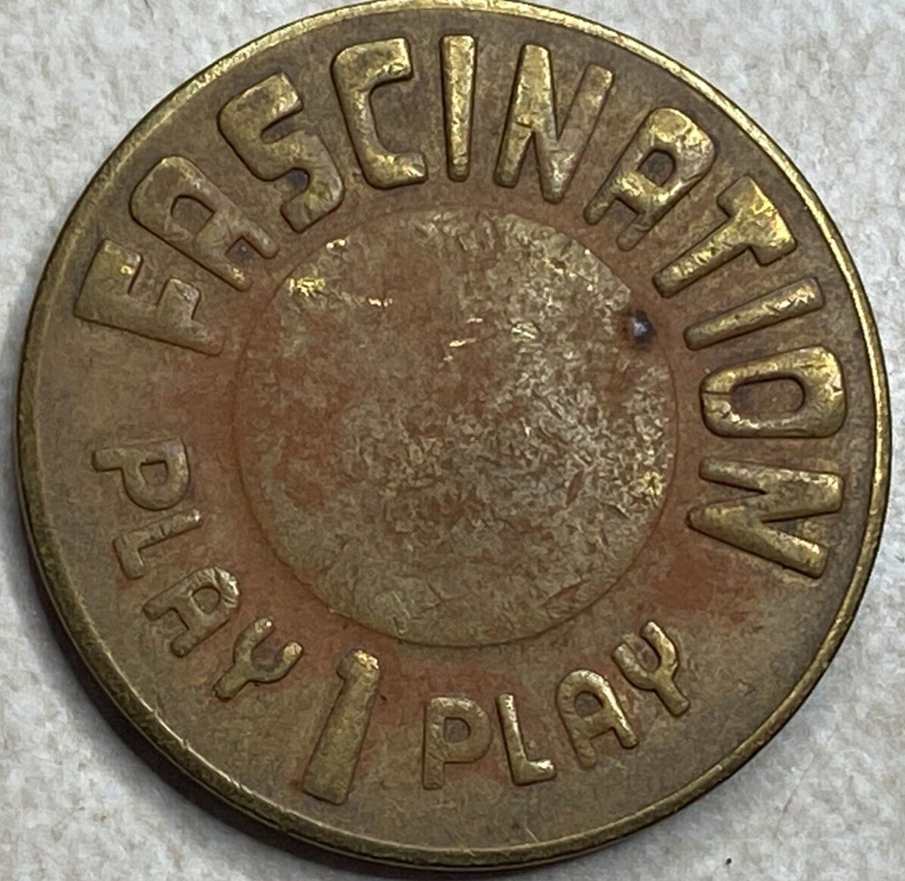 Fascination 1 play Amusement Token T8029