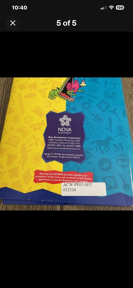 Art Explosion Clip Art Image Pack CD-ROM Portfolio 9 Discs Nova Development