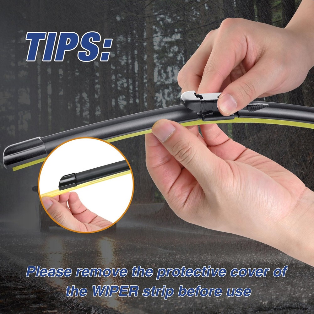 28" Silicone Windshield Wiper Blades Replacement for Ford Models 20132020