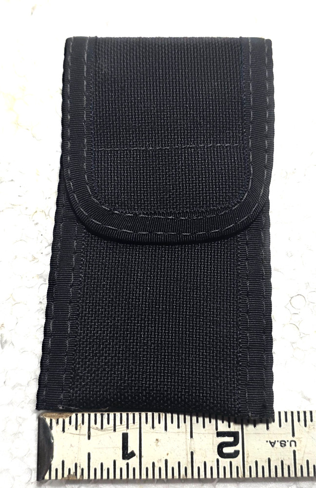 4 PACK Original Uncle Mikes Codora Nylon Folding KNIFE Small Magazine BELT POUCH