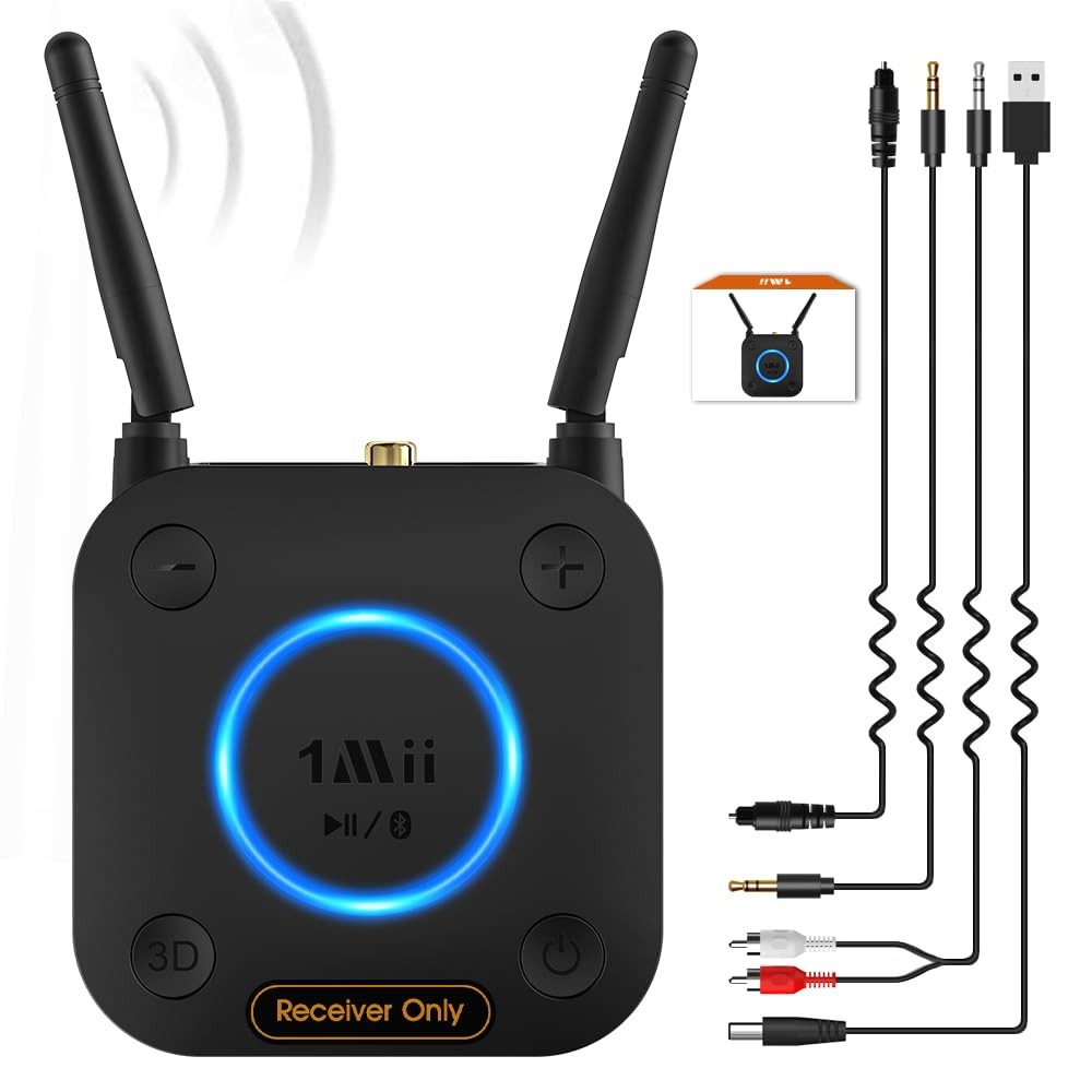 [Upgraded] B06Pro Long Range Bluetooth Receiver, HiFi Wireless Audio Adapter,...