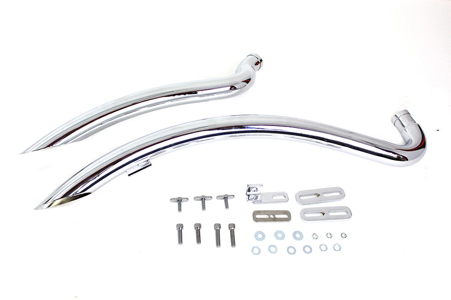 Curved Radius Exhaust Header Set fits Harley Davidson