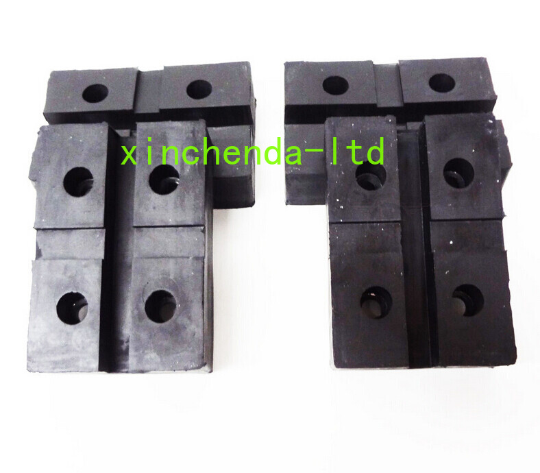 RECTANGULAR RUBBER ARM PAD FOR GLOBE LIFT -SET OF 4 PADS- RECTANGLE 4 BOLT STYLE
