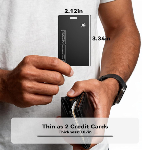 [2025 New] Dual Platform(Both iOS&Android) Rechargeable Air Tags Wallet...