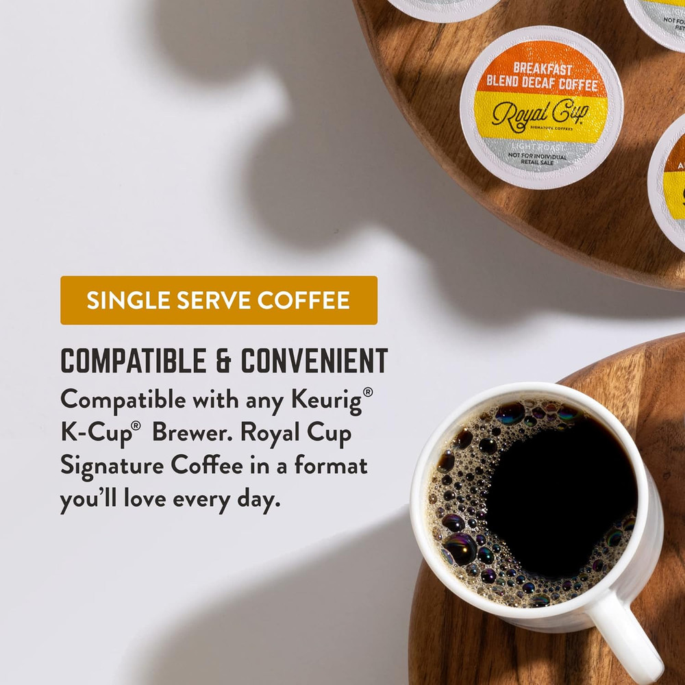 COFFEE - Breakfast Blend Decaf Light Roast Single-Serve Capsules - 24 Pack