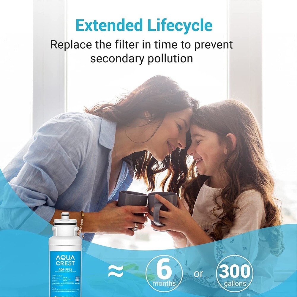 AQUA CREST DW2042FR-09 Refrigerator Water Filter,Replacement for Daewoo DW2042FR