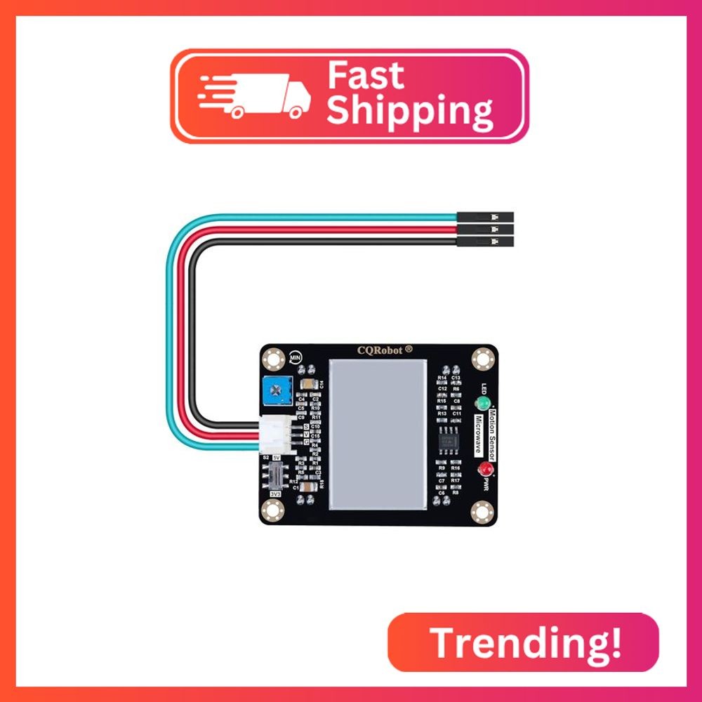 CQRobot 10.525GHz Doppler Effect Microwave Motion Sensor Compatible with Raspber