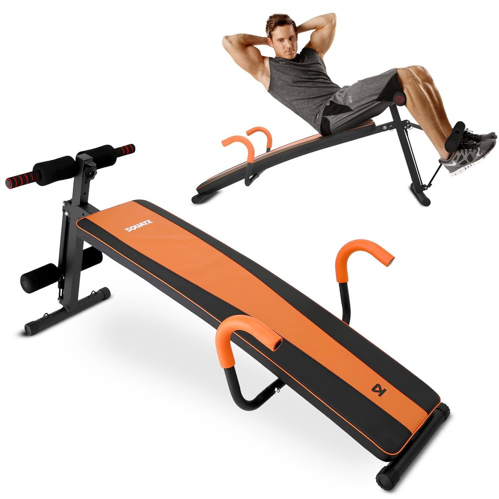 Adjustable Sit Up Bench for Abs, Decline & Reverse Crunch, Home Workout