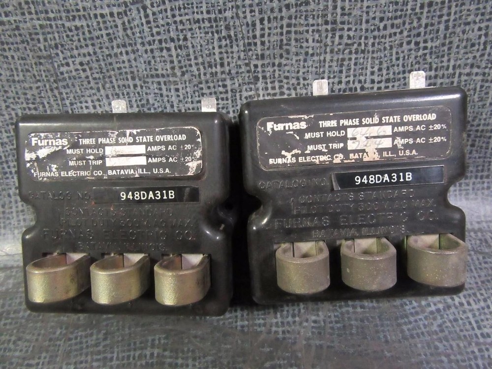 FURNAS SOLID STATE OVERLOAD RELAY 948DA31B TRANE # 13280006