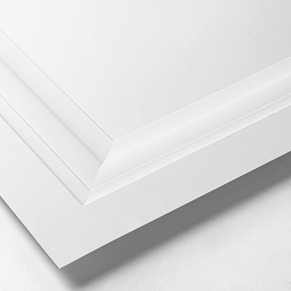 12-Pack 2x2 Ft White PVC Drop Ceiling Tiles for 15/16" Grid System