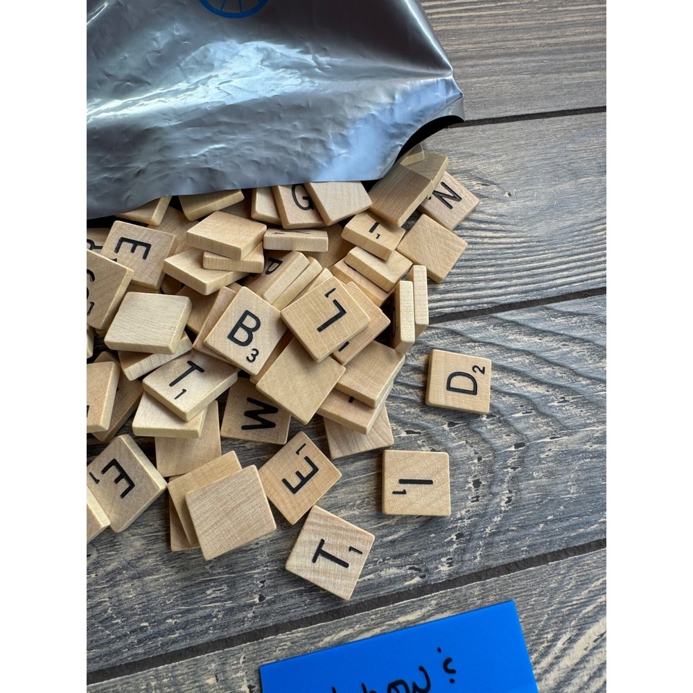 Vintage 1982 Scrabble Replacement Game Tiles Selchow & Righter