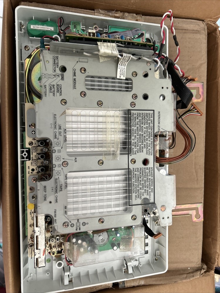 NuTone IM-4406WH Intercom Master Unit, AM/FM, CD player, off white