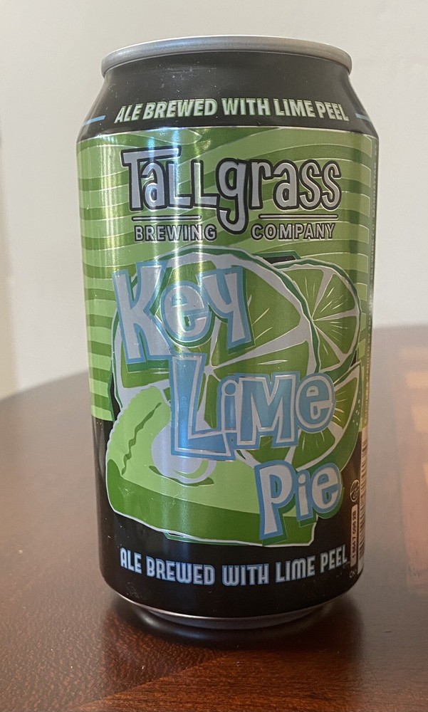 Tallgrass Brewing Key Lime Pie Empty Beer Can Bottom Opened 