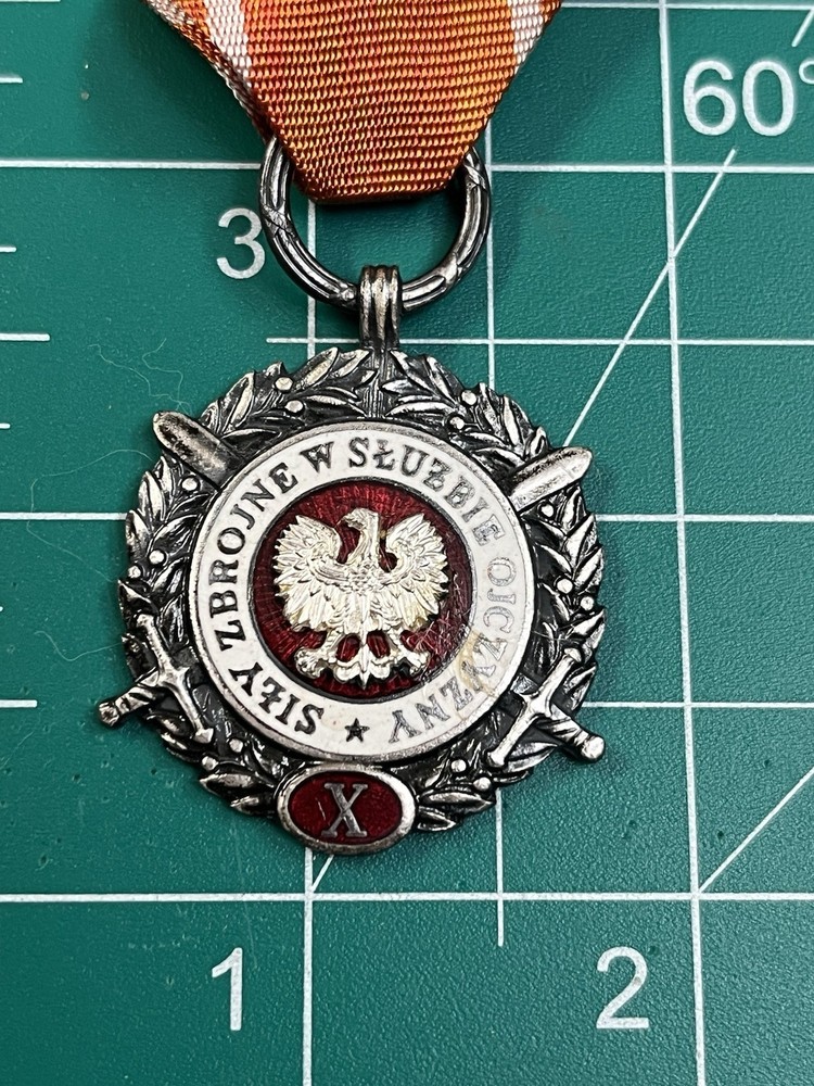 Polish Armed Forces 10 Years Long Service Meda