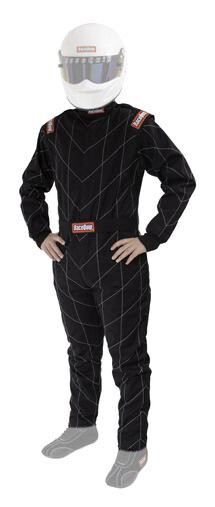 Racequip 130903 Suit Chevron Black Medium Sfi-1
