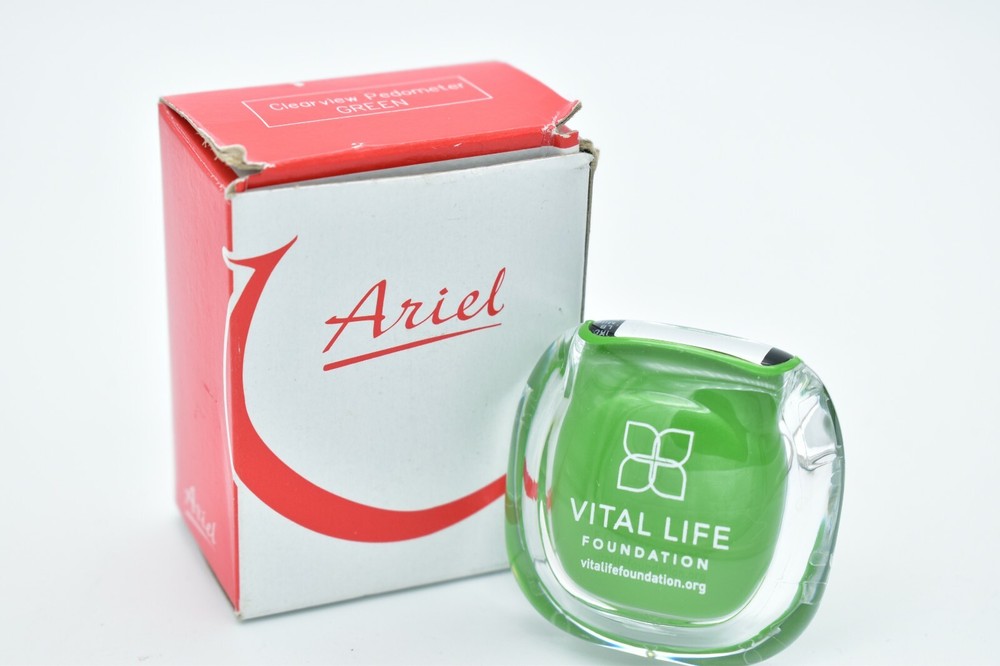 Ariel Clearview Green Pedometer Vital Life Working