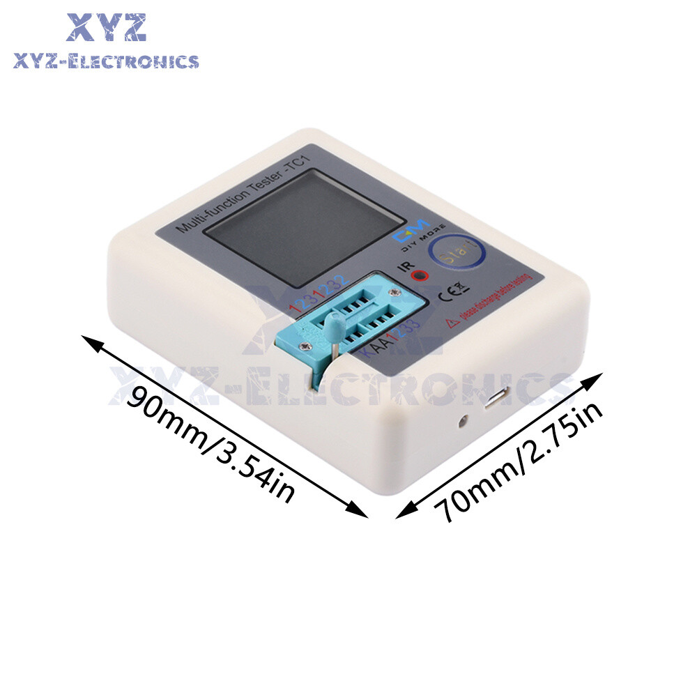 LCR-TC1 Transistor Tester TFT Diode Triode Capacitance Meter LCR ESR NPN MOSFET