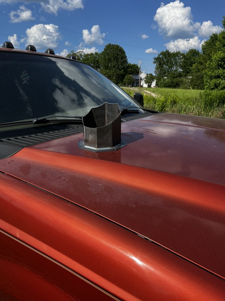 6 INCH OCTAGON EXHAUST HOOD STACK DIESEL STACK DURAMAX POWERSTROKE CUMMINS STACK