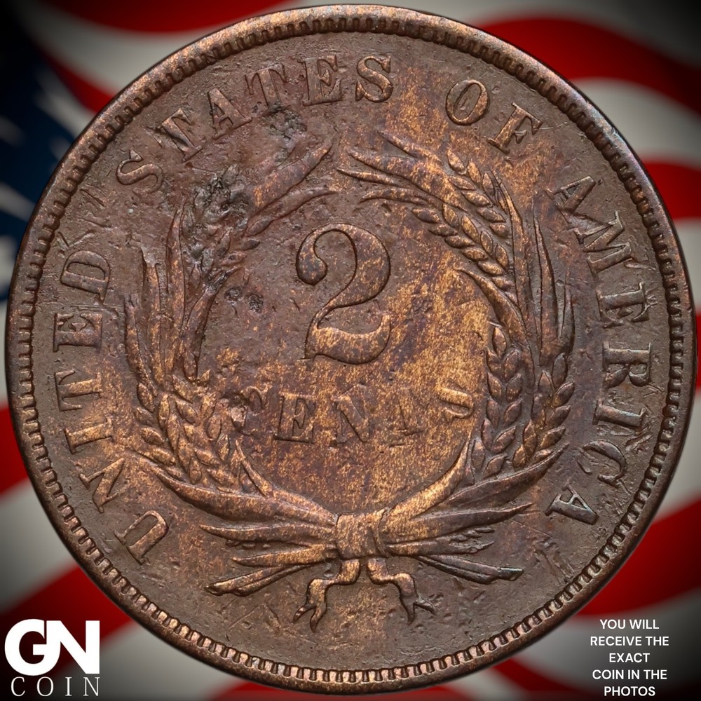 1868 2 Cent Piece B2334